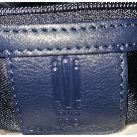 Ili Purse Genuine Leather Crossbody Purse Shoulder Bag Blue Travel RFID Classic - Picture 8 of 8